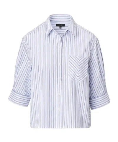 Rag & Bone Striped Shirt In Blue