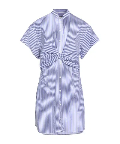 Rag & Bone Striped Shirt Dress In Blue