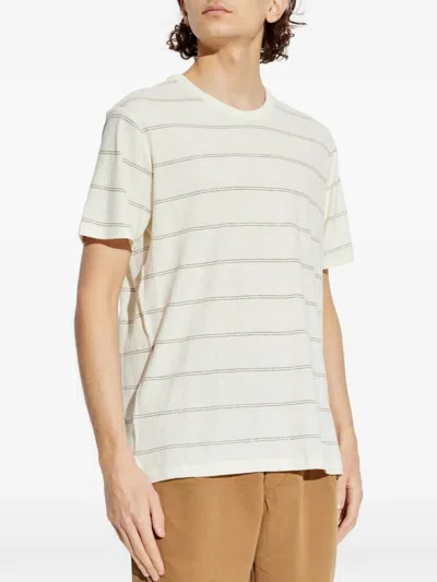 Rag & Bone Striped Short-sleeve T-shirt In Neutral