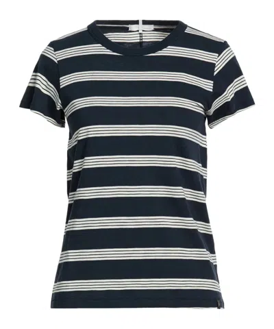 Rag & Bone Striped Short-sleeve T-shirt In Black