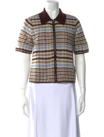 Pre-owned Rag & Bone Striped Sweater In Blue
