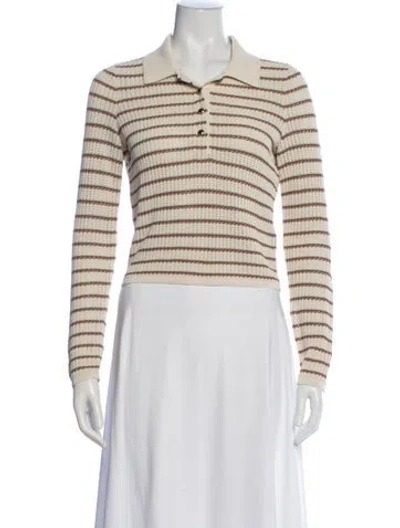 Pre-owned Rag & Bone Striped Sweater W/ Tags In Neutral