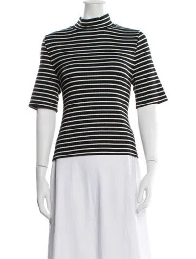 Pre-owned Rag & Bone Striped Turtleneck Sweater In Blue/neutrals