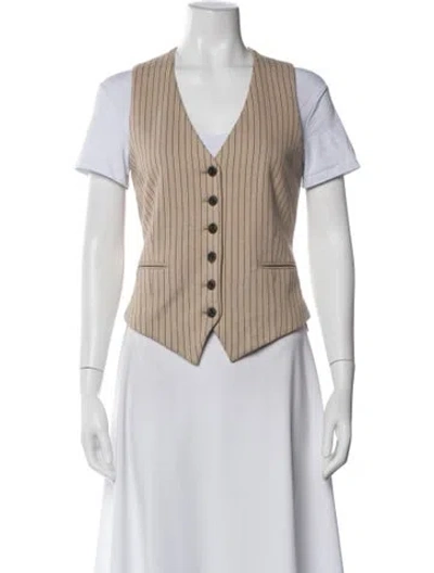 Pre-owned Rag & Bone Striped Vest In Neutral