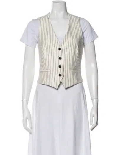 Pre-owned Rag & Bone Striped Vest In Neutral