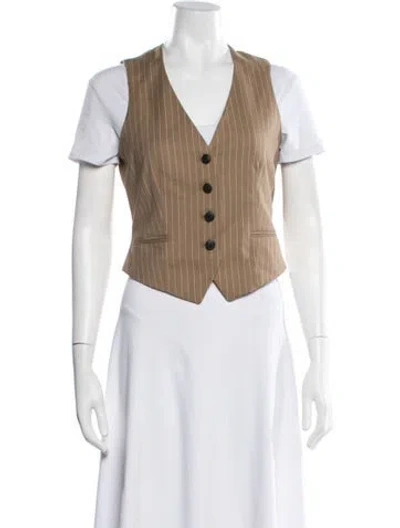 Pre-owned Rag & Bone Striped Vest In Neutral