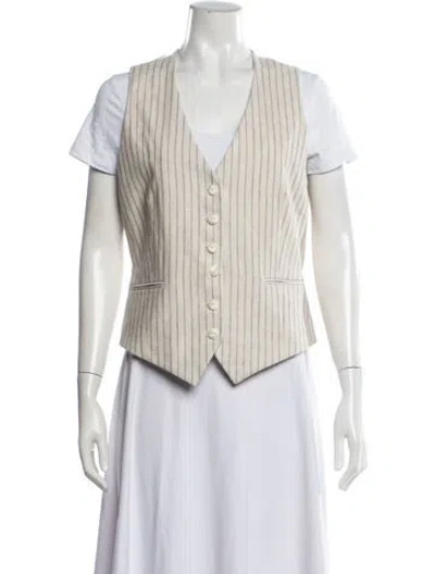 Pre-owned Rag & Bone Striped Vest In Neutrals