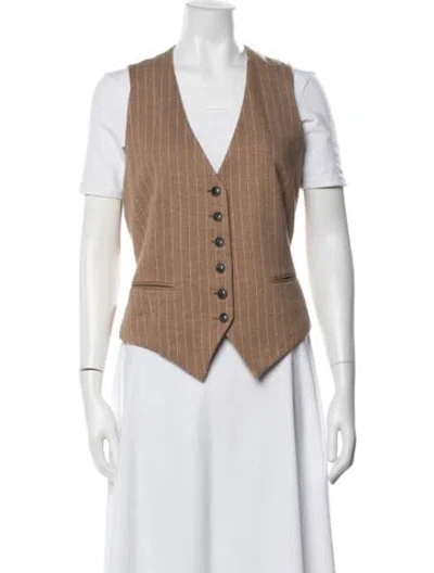 Pre-owned Rag & Bone Striped Vest In Neutrals