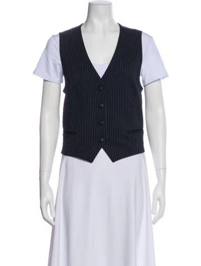 Pre-owned Rag & Bone Striped Vest W/ Tags In Blue