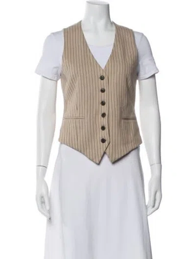 Pre-owned Rag & Bone Striped Vest W/ Tags In Neutral