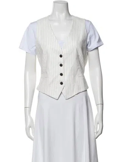 Pre-owned Rag & Bone Striped Vest W/ Tags In Neutral