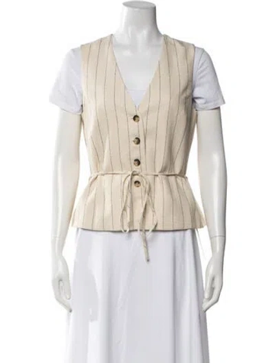 Pre-owned Rag & Bone Striped Vest W/ Tags In Neutrals