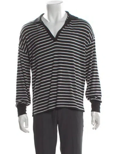 Pre-owned Rag & Bone Striped V-neck Pullover In Multi