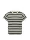 Rag & Bone Striped-pattern T-shirt In Green