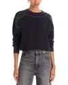 Rag & Bone Studded Sweatshirt In Black