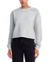 Rag & Bone Studded Sweatshirt In Gray