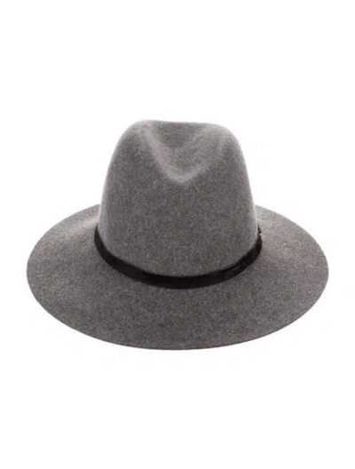 Pre-owned Rag & Bone Sued Hat In Grey