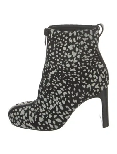Pre-owned Rag & Bone Suede Animal Print Boots In Multi