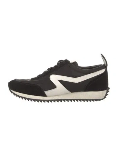 Pre-owned Rag & Bone Suede Athletic Sneakers In Black