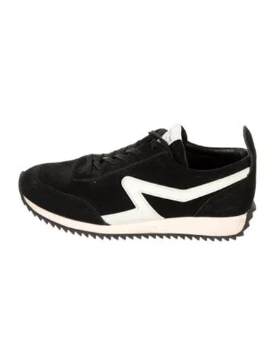 Pre-owned Rag & Bone Suede Athletic Sneakers In Black