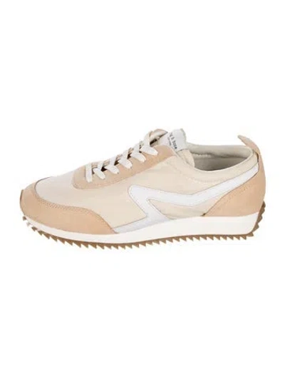 Pre-owned Rag & Bone Suede Athletic Sneakers In Neutrals/white