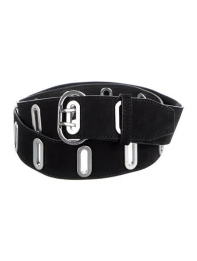 Pre-owned Rag & Bone Suede Belt In Black