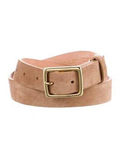 Pre-owned Rag & Bone Suede Belt In Brown