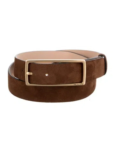 Pre-owned Rag & Bone Suede Belt In Brown