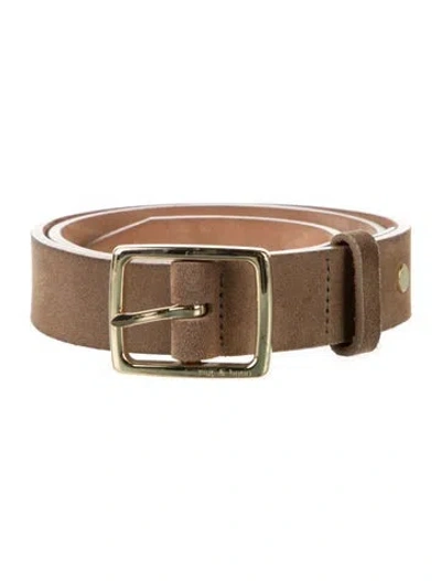 Pre-owned Rag & Bone Suede Belt In Brown