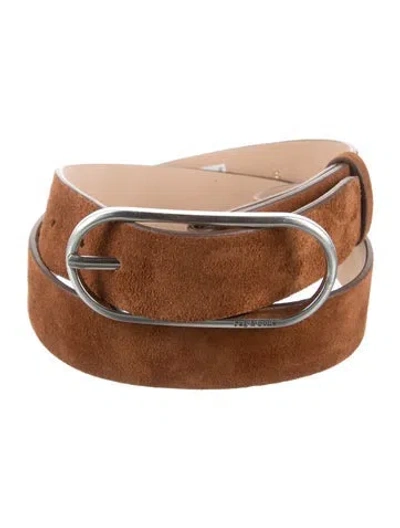 Pre-owned Rag & Bone Suede Belt In Brown