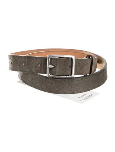 Pre-owned Rag & Bone Suede Belt In Green