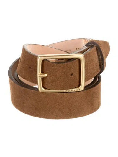 Pre-owned Rag & Bone Suede Belt In Neutral