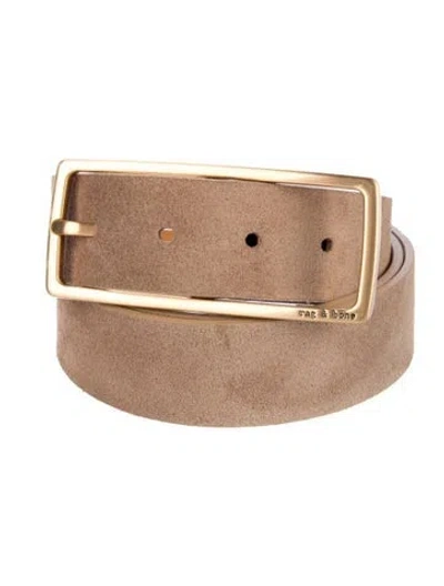 Pre-owned Rag & Bone Suede Belt In Neutral