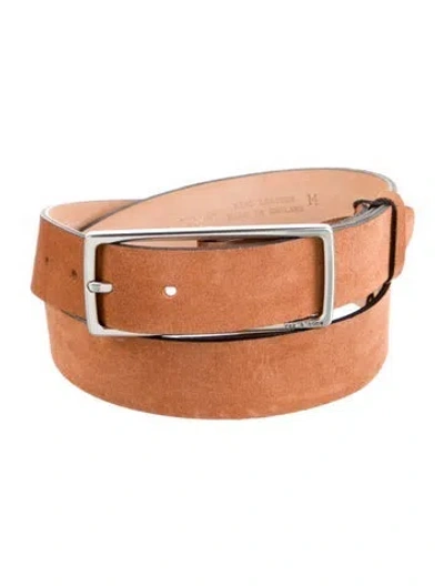 Pre-owned Rag & Bone Suede Belt W/ Tags In Neutral