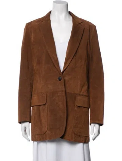 Pre-owned Rag & Bone Suede Blazer In Brown