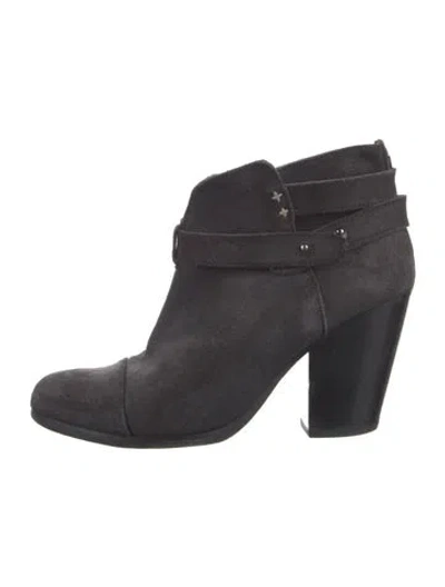 Pre-owned Rag & Bone Suede Boots In Black