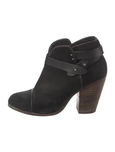 Pre-owned Rag & Bone Suede Boots In Black