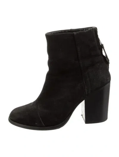 Pre-owned Rag & Bone Suede Boots In Black