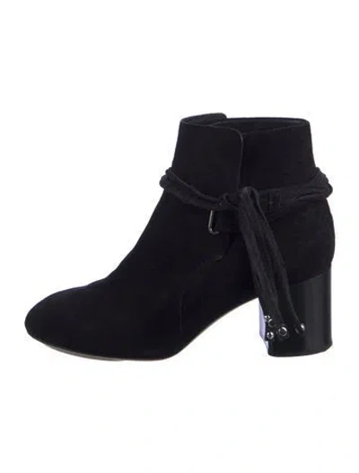 Pre-owned Rag & Bone Suede Boots In Black