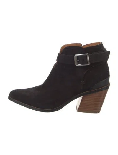 Pre-owned Rag & Bone Suede Boots In Black