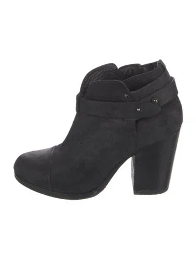 Pre-owned Rag & Bone Suede Boots In Black