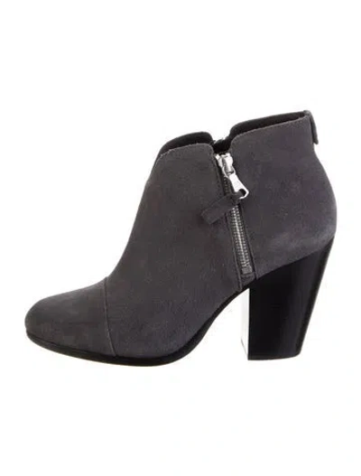 Pre-owned Rag & Bone Suede Boots In Black