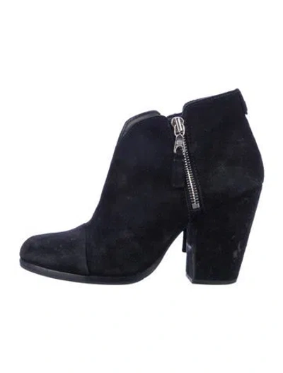 Pre-owned Rag & Bone Suede Boots In Black