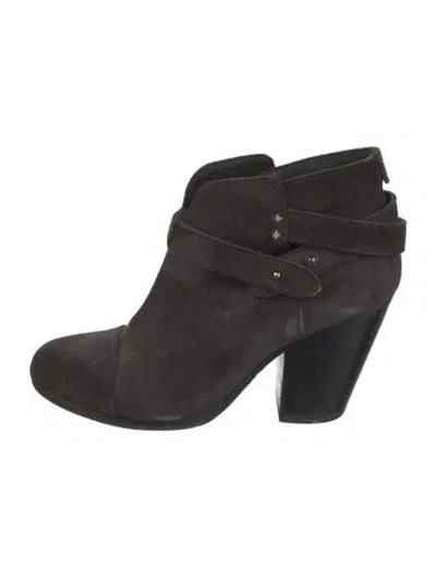 Pre-owned Rag & Bone Suede Boots In Black