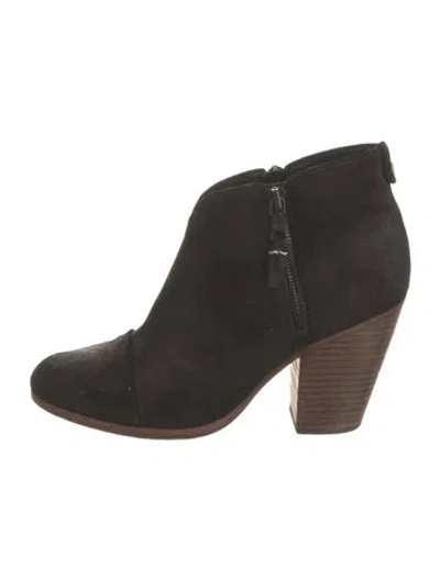 Pre-owned Rag & Bone Suede Boots In Black