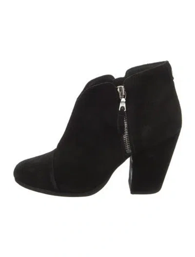 Pre-owned Rag & Bone Suede Boots In Black