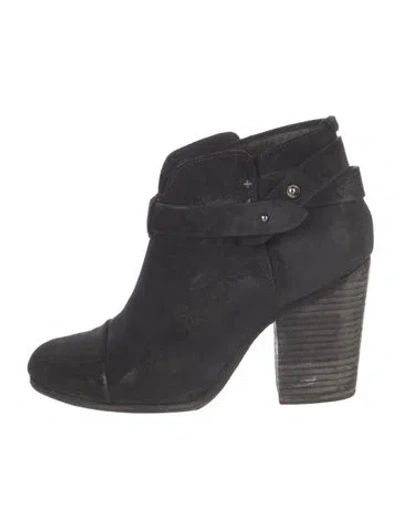Pre-owned Rag & Bone Suede Boots In Black