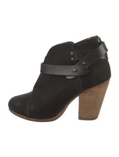 Pre-owned Rag & Bone Suede Boots In Black