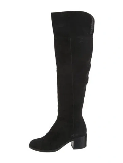 Pre-owned Rag & Bone Suede Boots In Black
