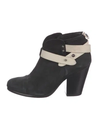 Pre-owned Rag & Bone Suede Boots In Black